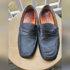 Mephisto Men's Black Leather Penny Loafers Size 9.5